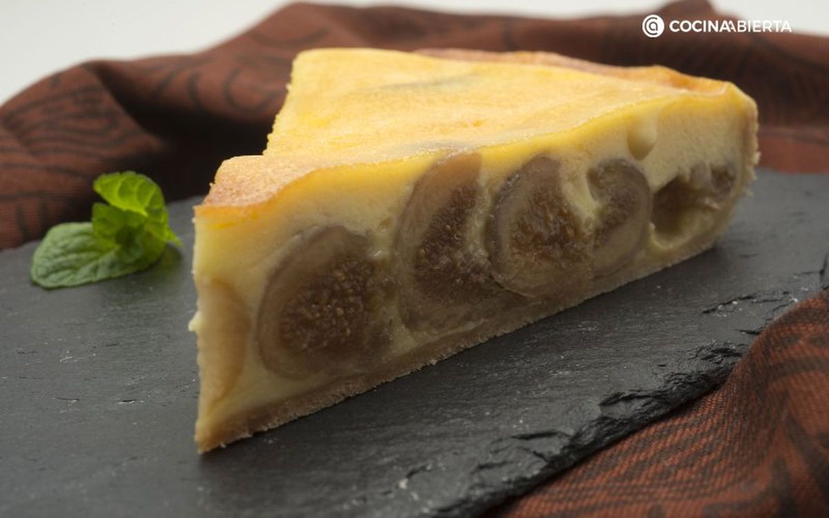 Tarta de higos con base de pasta brisa, de Eva Arguiñano