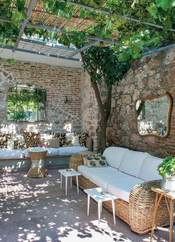 patio interior estilo rustico 2
