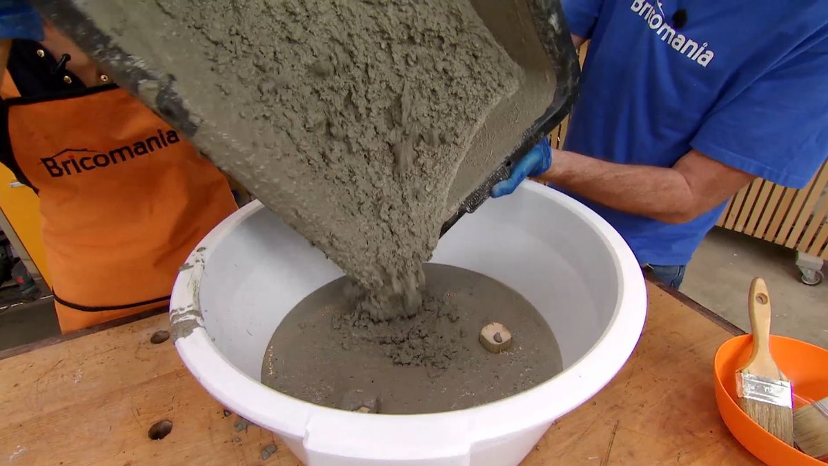 Jardinera de hormigón móvil paso 4