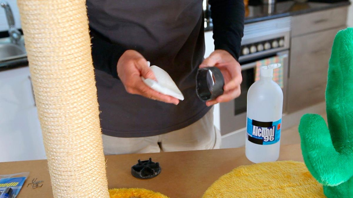 Arreglar un rascador de gato paso 3