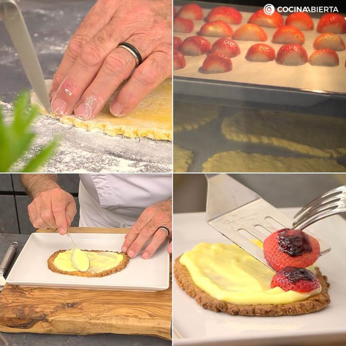 Paso a paso para hacer tartaletas de fresa