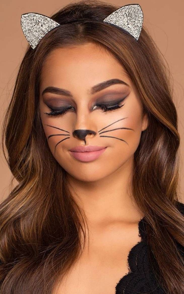gata maquillaje carnaval