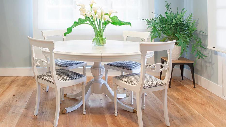 Deco694 pintar mesa comedor blanco