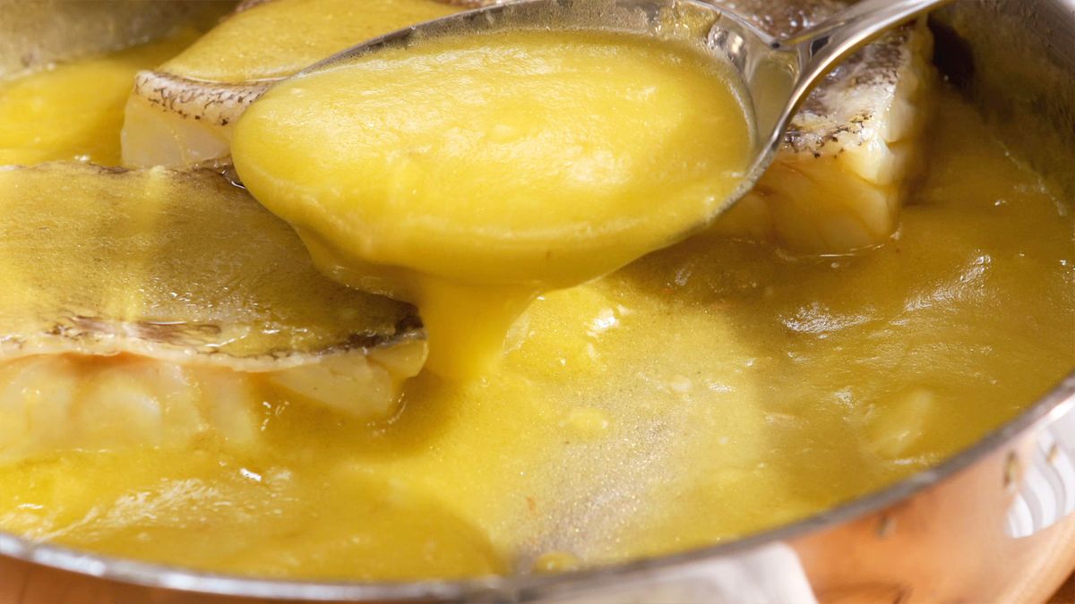 Bacalao al pil pil  Paso 5