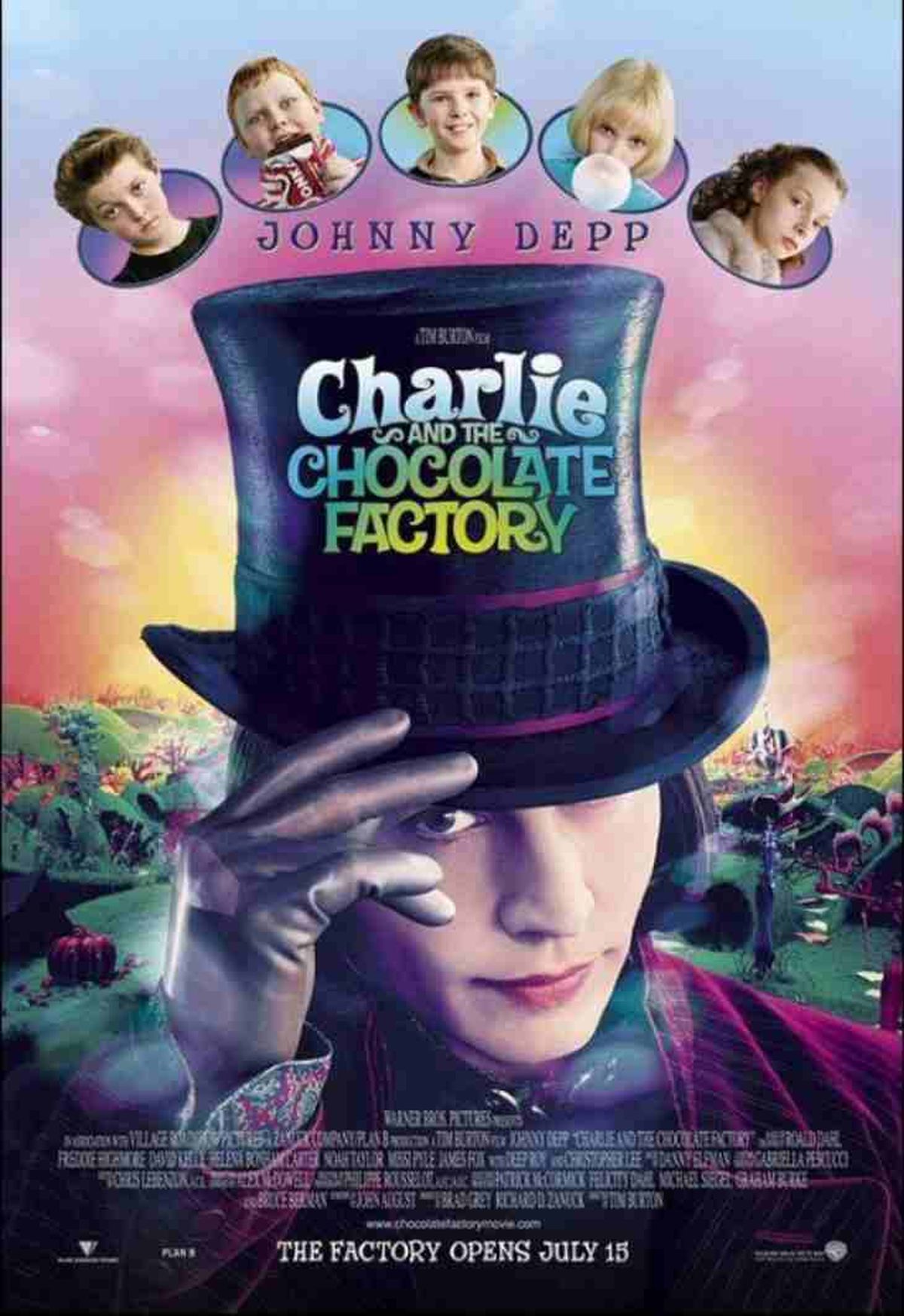 Charlie y la fábrica de chocolate (2005), un filme perfecto para ver con niños pequeños
