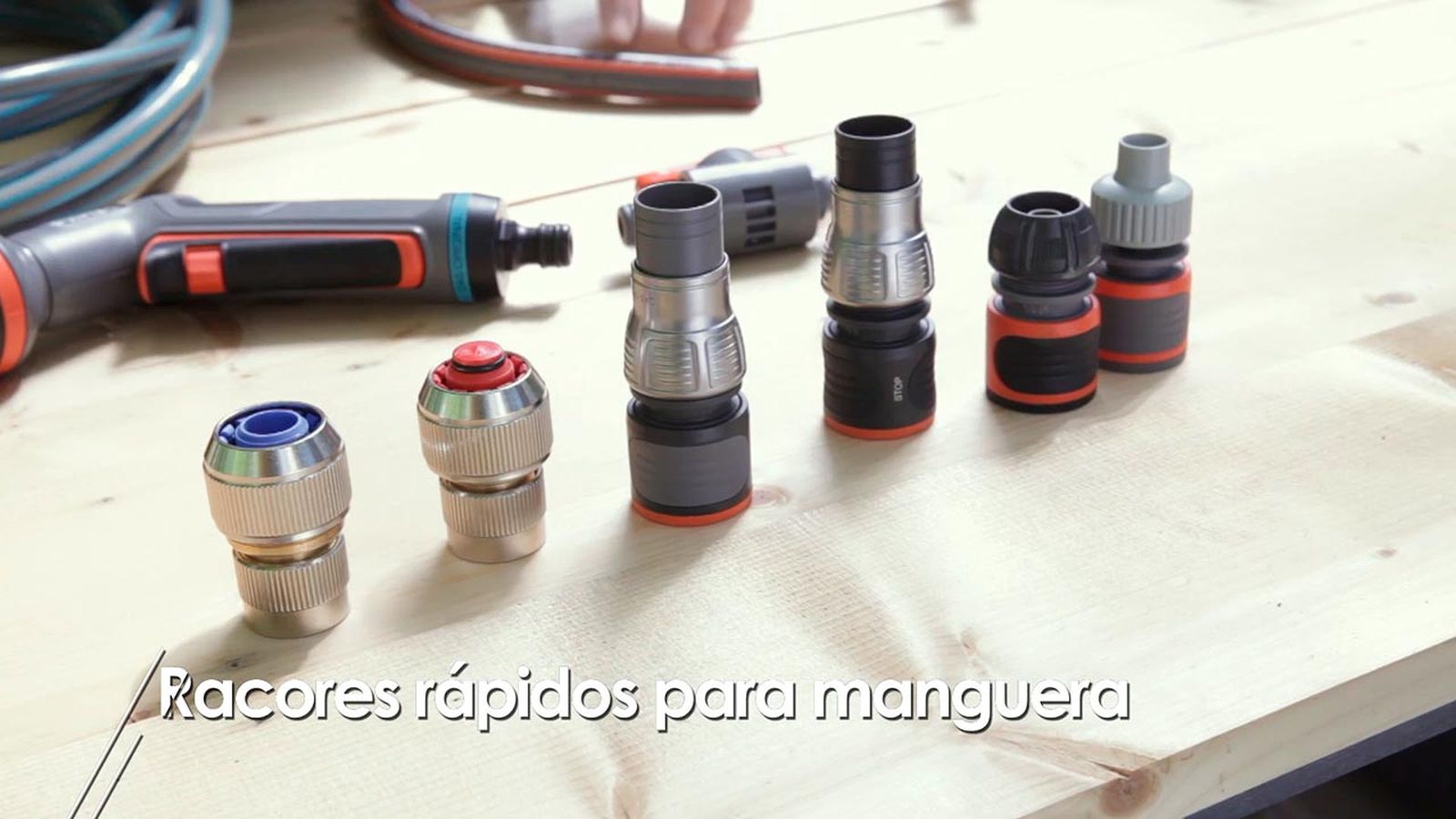 Rácores o conectores rápidos para manguera
