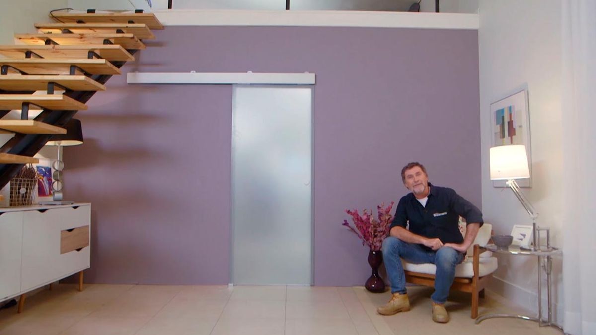 Cómo instalar puerta corredera en tabique de madera paso 10