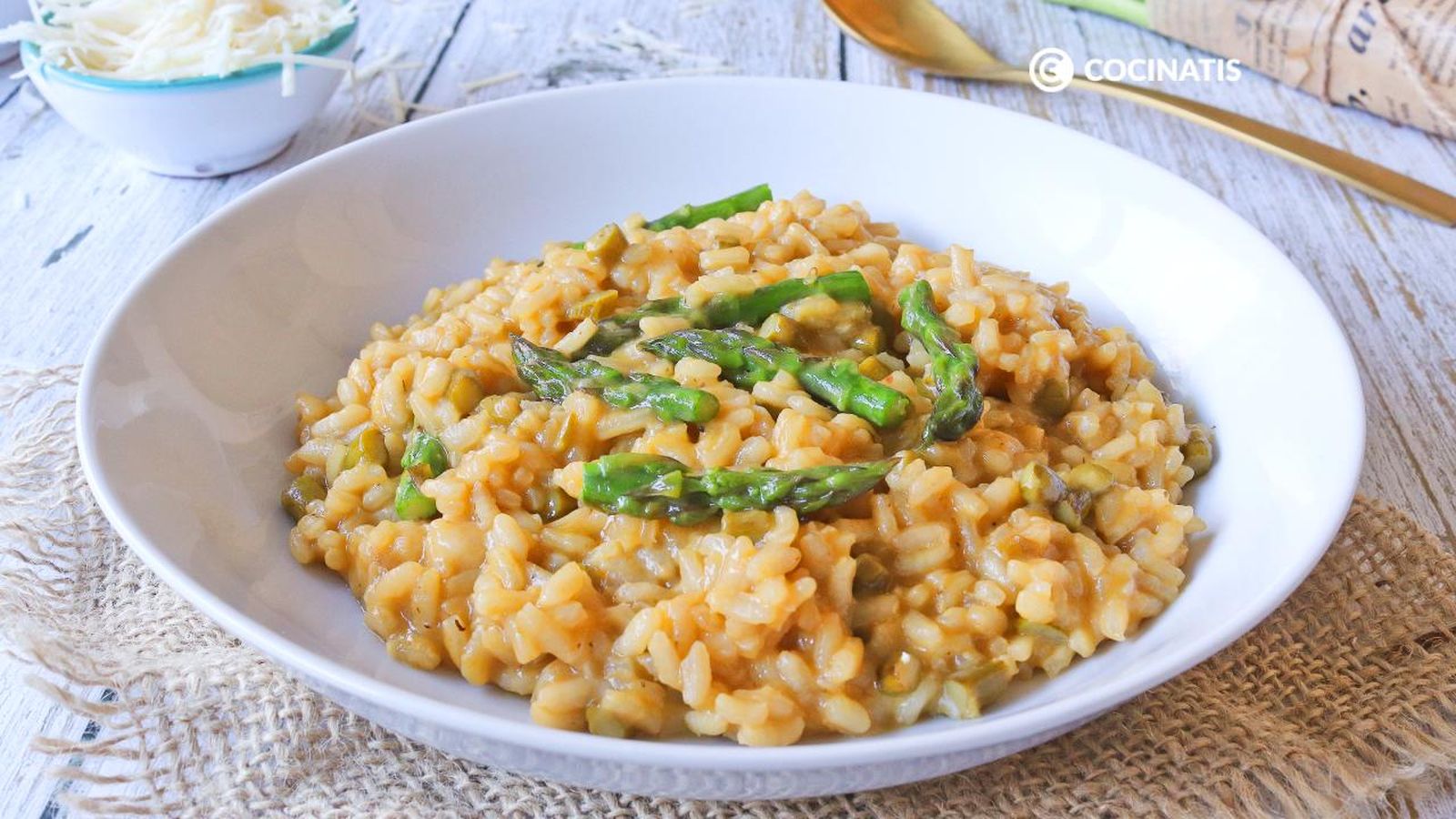 receta risotto de esparragos