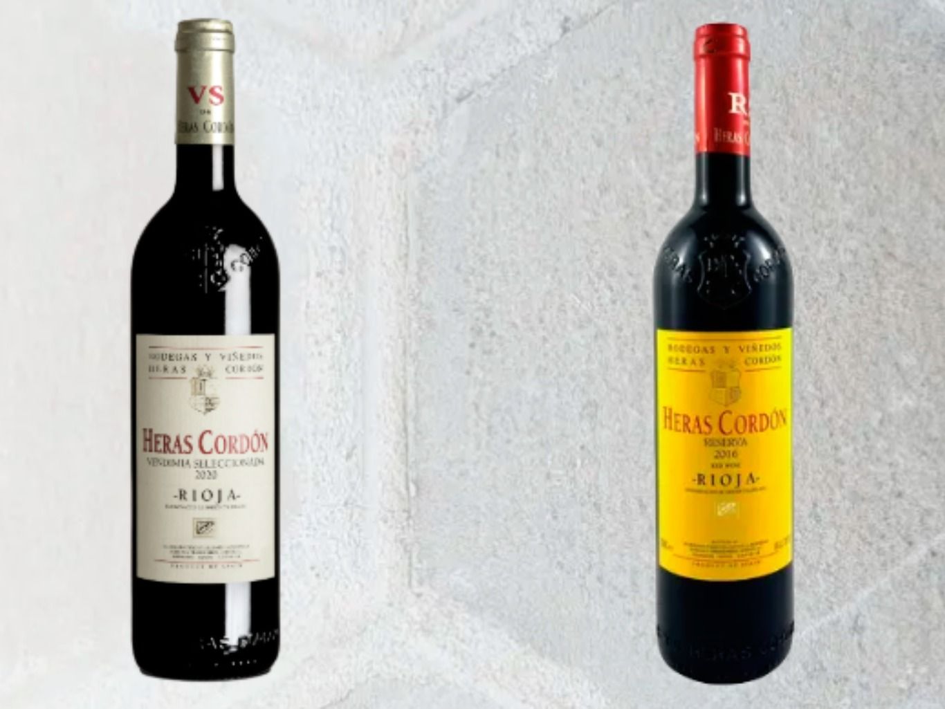 Algunos de los vinos que elabora la bodega riojana Heras Cordón