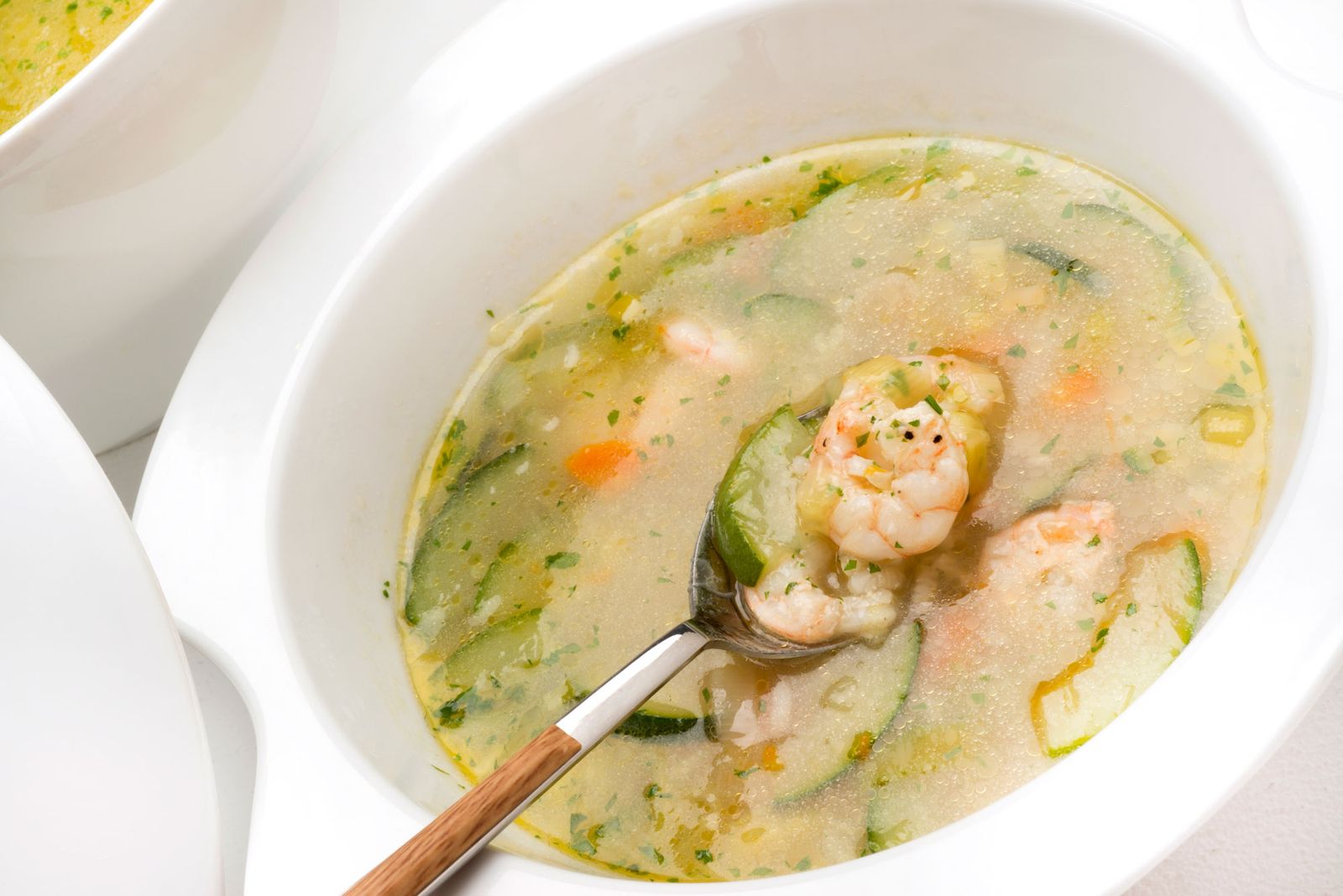 5631 1 Sopa de arroz con verduras y gambas (1016) xl