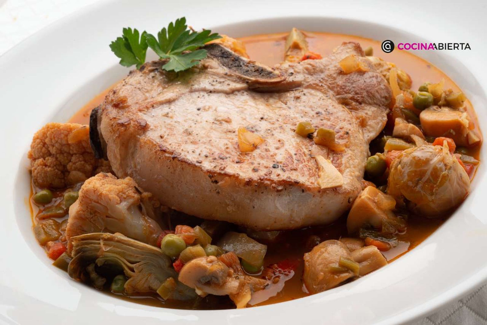 Una cazuela con verduras, fácil y sabrosa