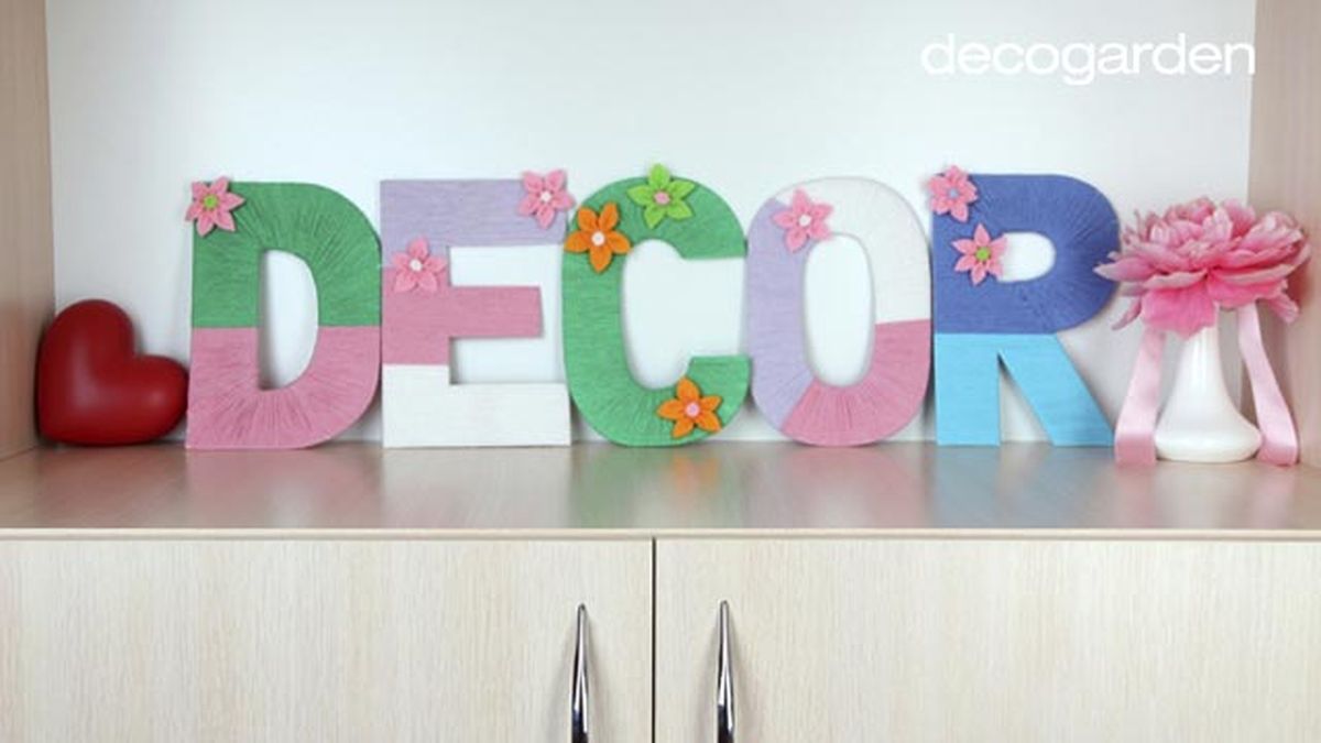 Letras de lana para decorar 5