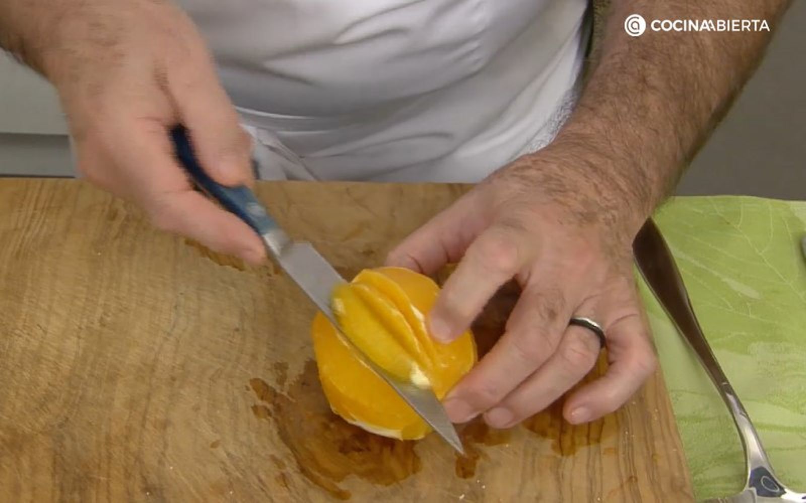 Crema de naranja - paso 1
