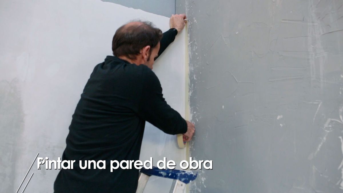 Cómo pintar una pared de obra paso 2