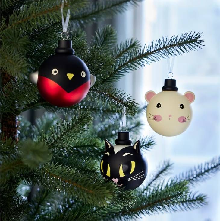 bolas navidad animales ikea
