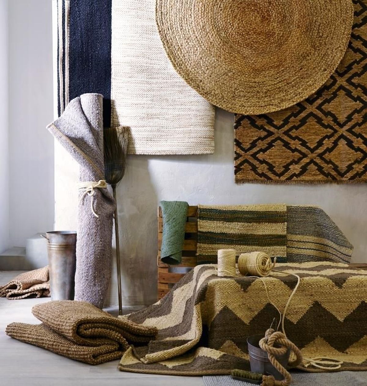 Estilo natural para decorar la casa   alfombras