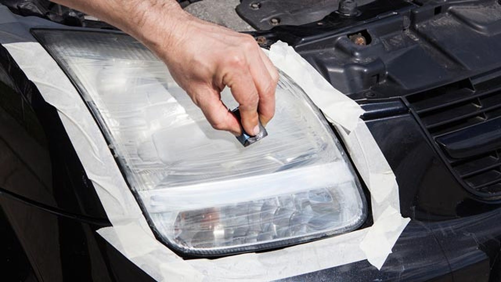 como pulir faros del coche con kit de lijado