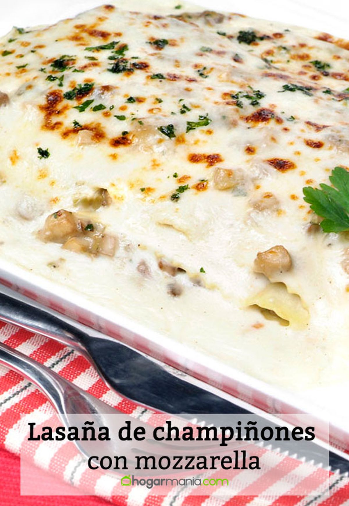 lasana champinones mozzarella pin
