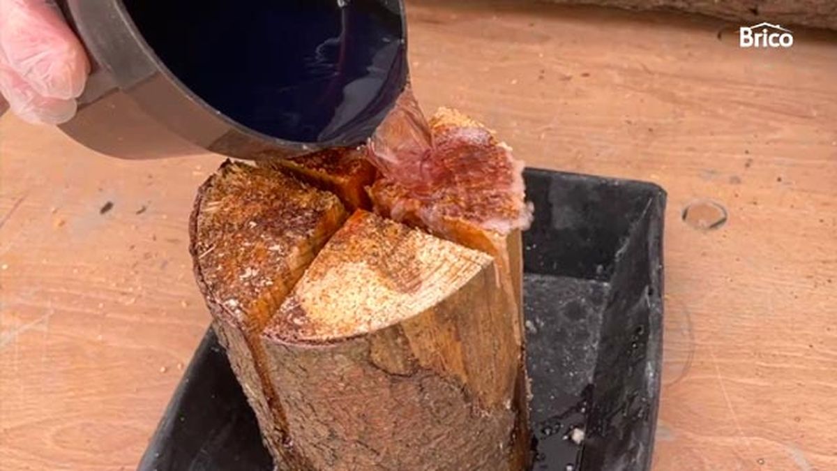 Como hacer una antorcha casera para el jardin paso 6