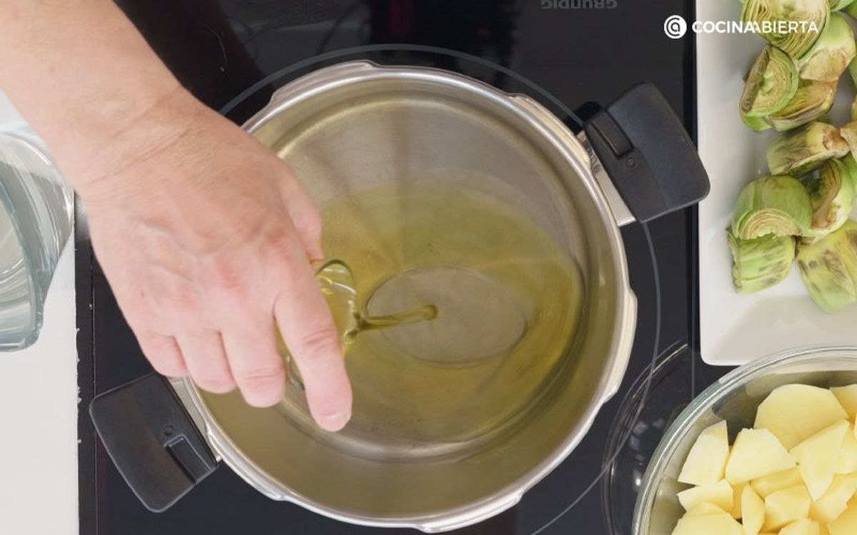Batchcooking en olla superrápida - alcachofas