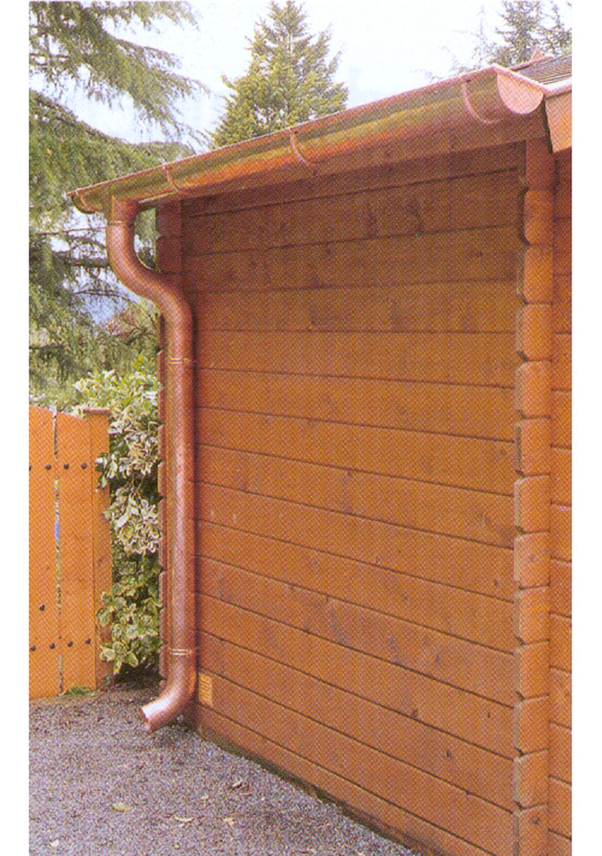 Instalación de un canalón final