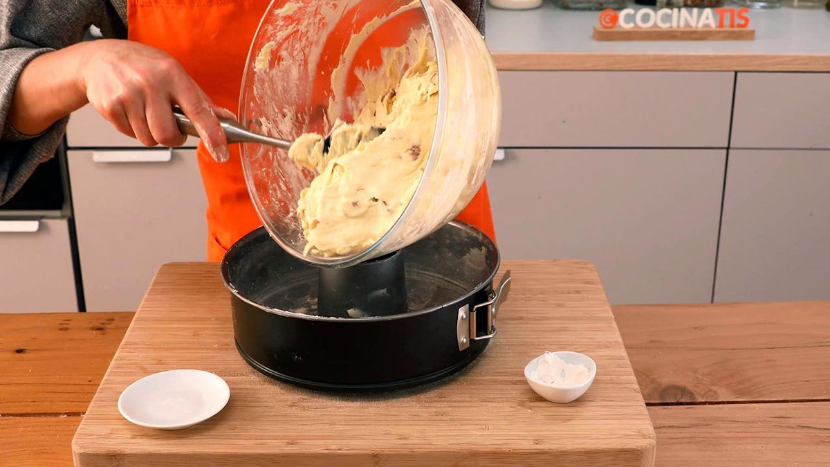 Receta de bizcocho de Navidad   paso 6