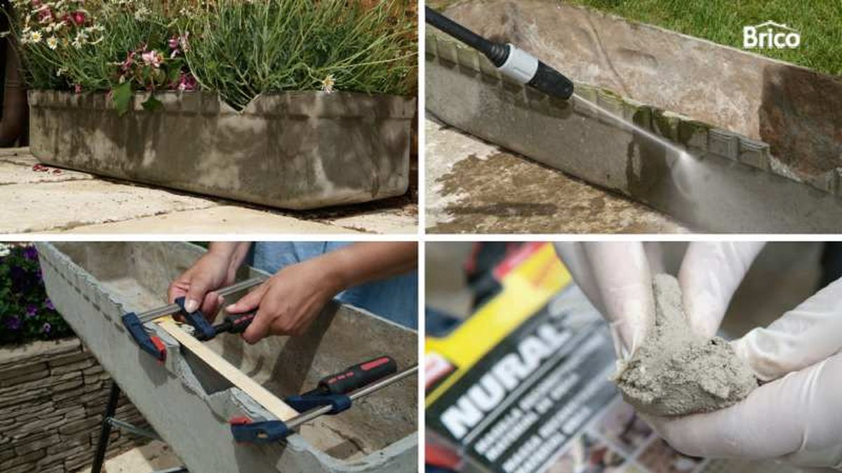 Restaurar una jardinera rota