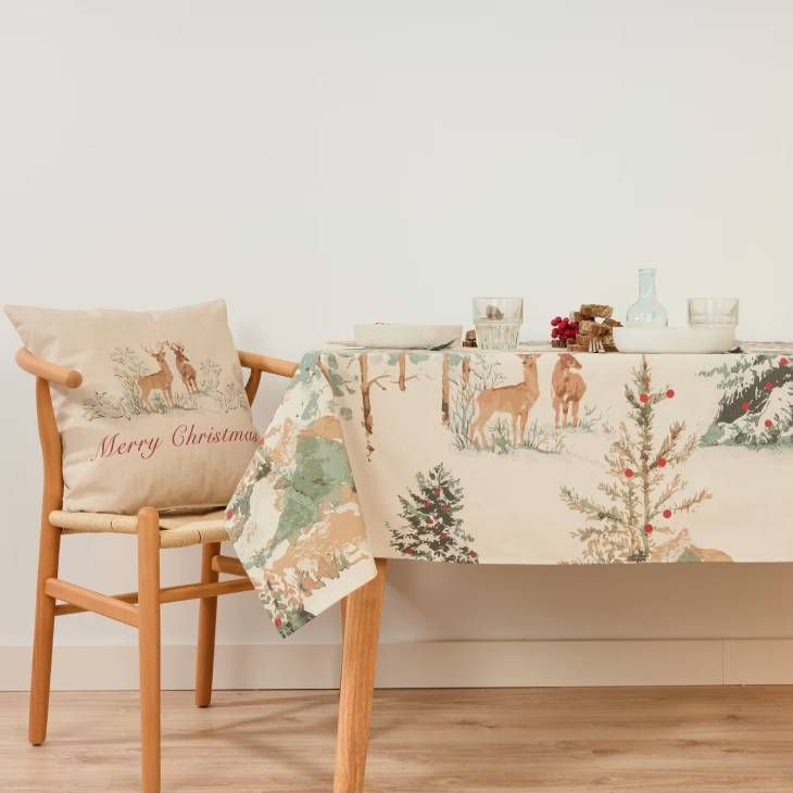 mantel navidad maisons du monde christmas ciervo