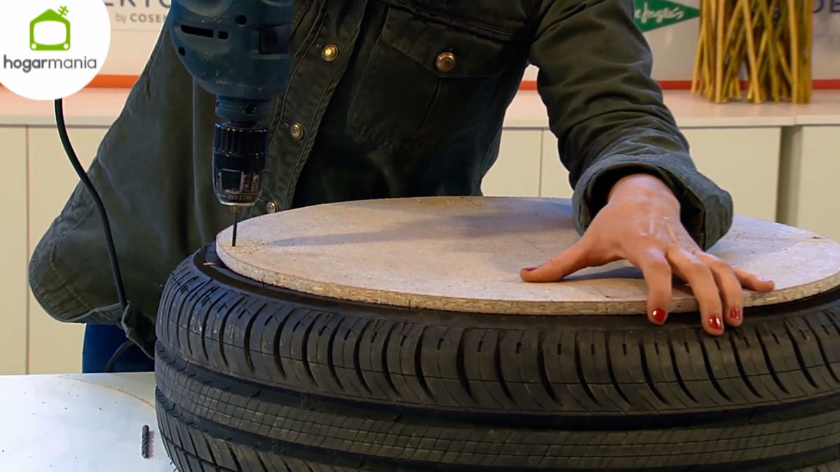 feria hogarmania manualidades puff neumatico cuerda paso4