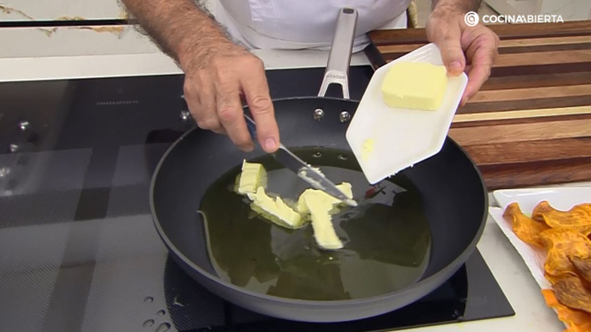 raya mantequilla alcaparras paso 3