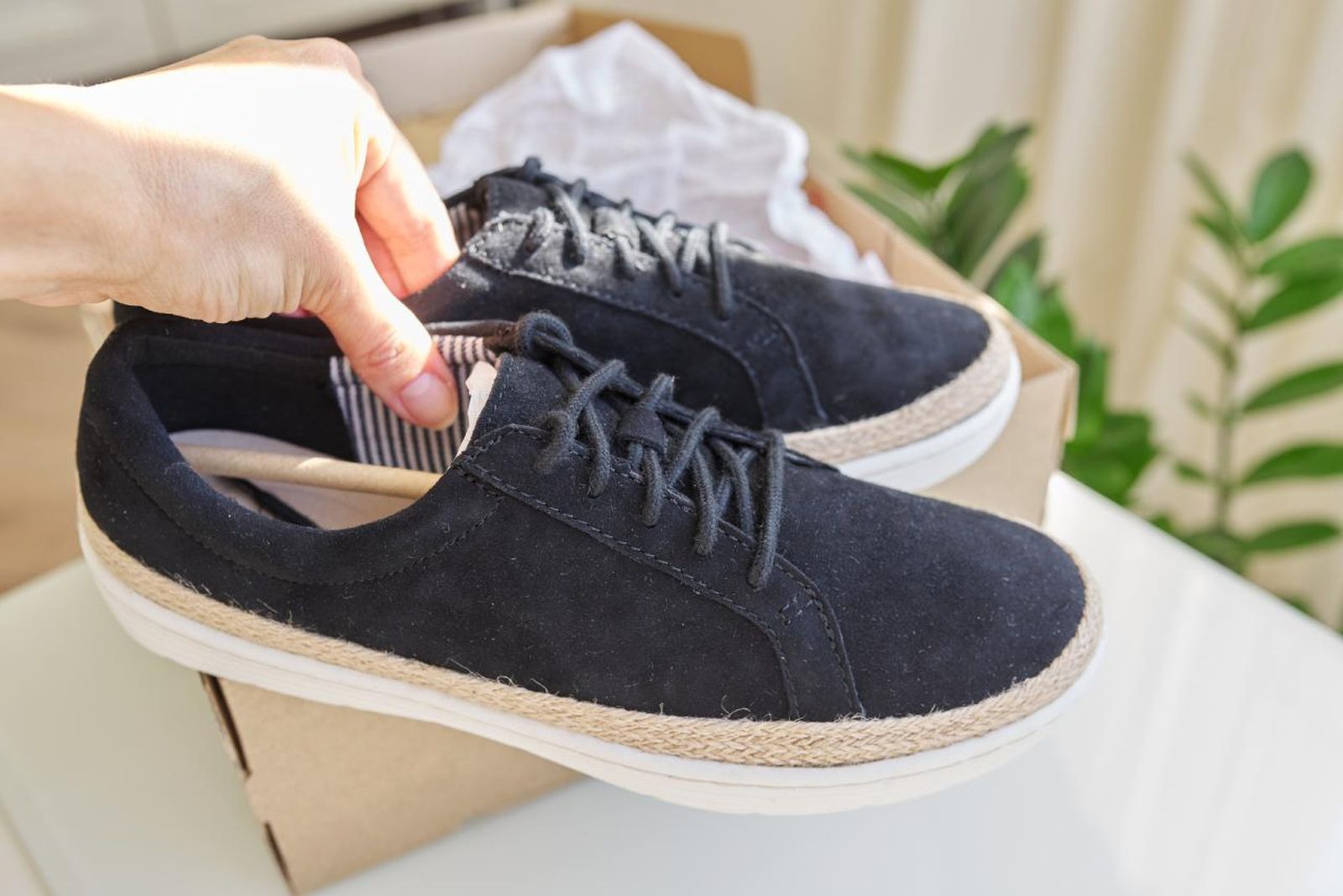 Zapatillas de gamuza impecables