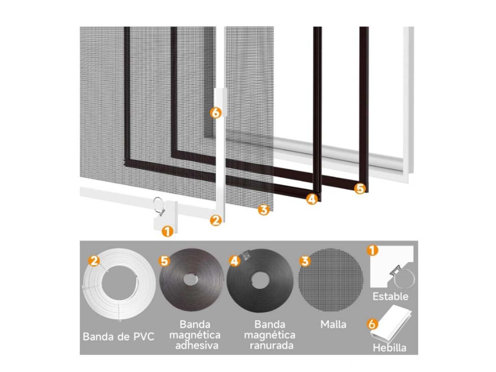 Mosquitera para puerta MYCARBON