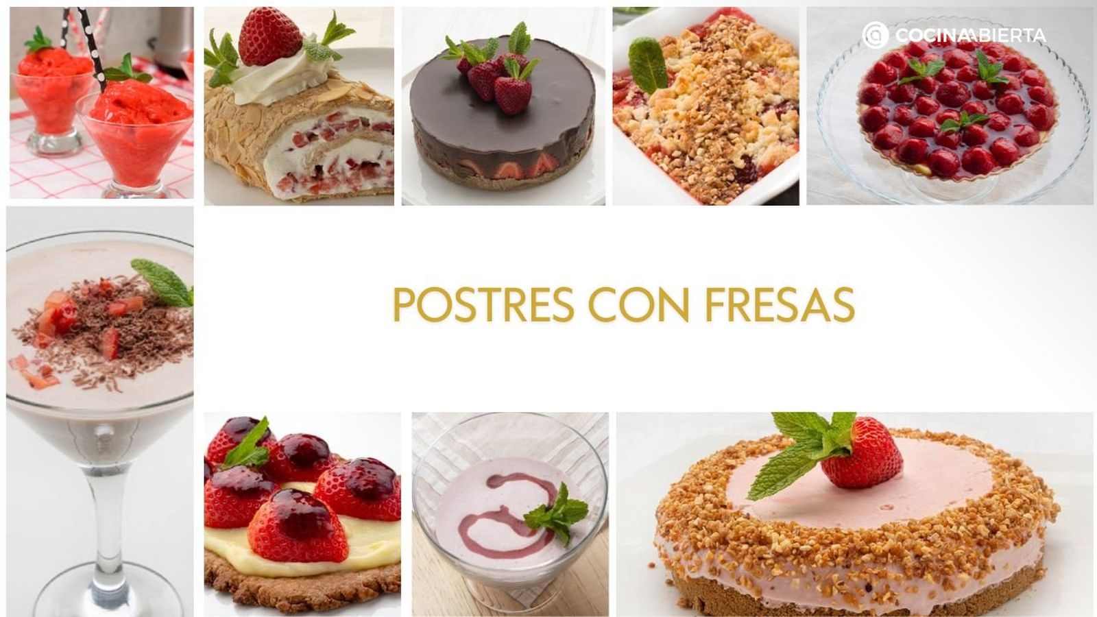 Los mejores postres con fresas