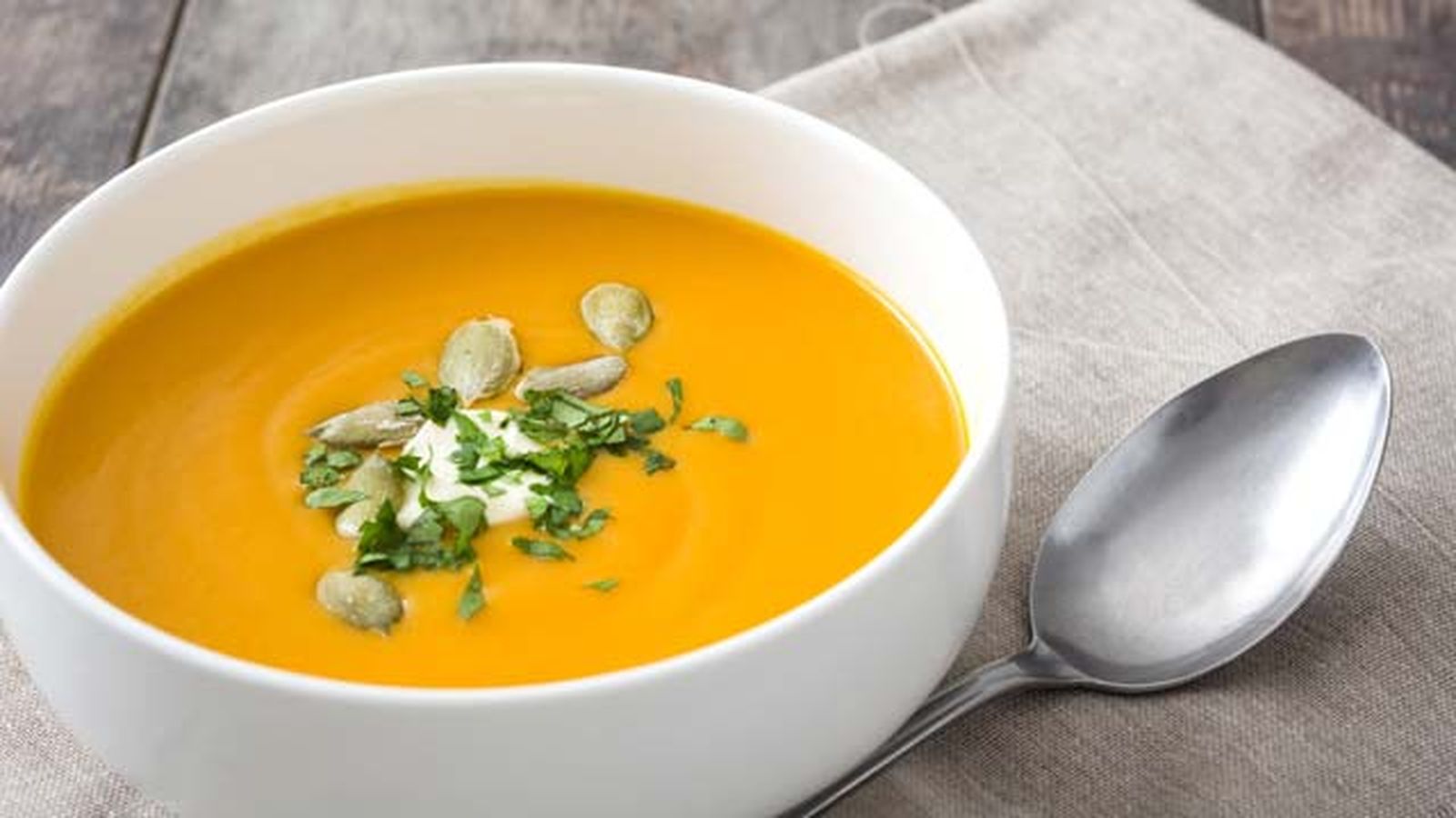 como decorar crema de calabaza