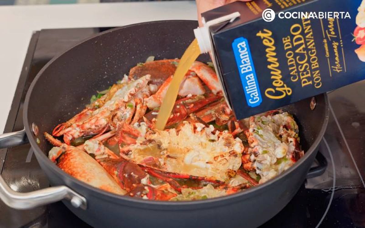 Ingredientes de la receta de sopa de bogavante -