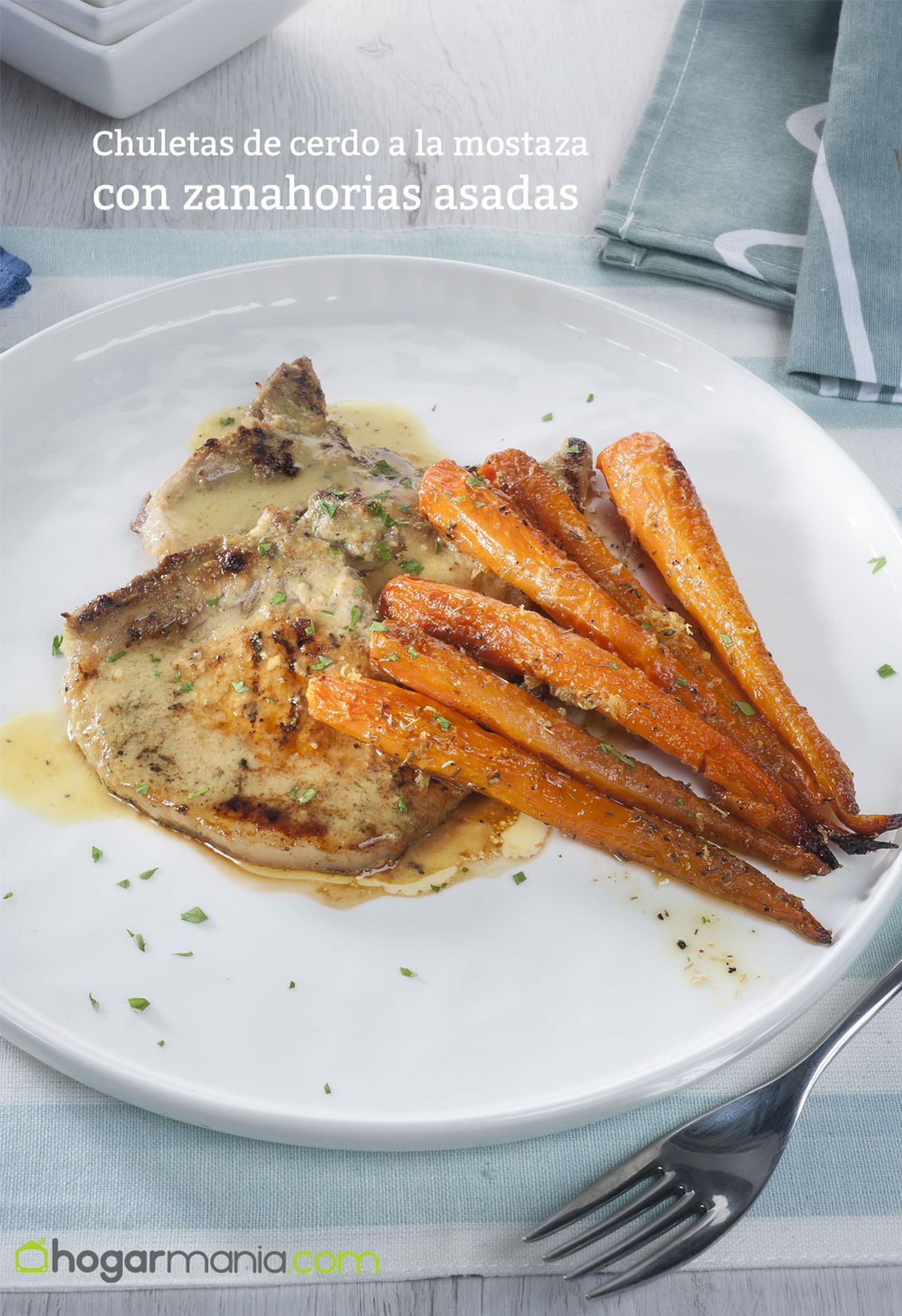 CABI0085NV17 Amaia chuletas de cerdo a la mostaza con zanahorias asadas xl vertical