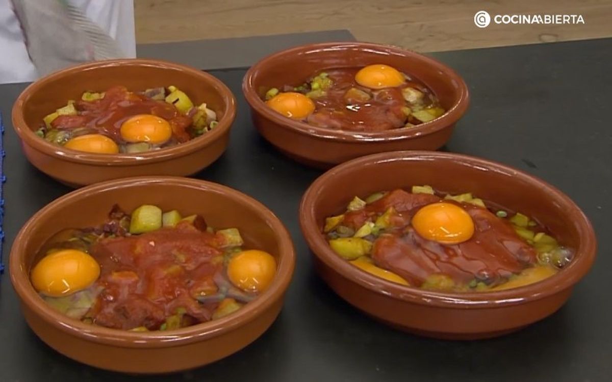 Huevos a la flamenca - paso 4