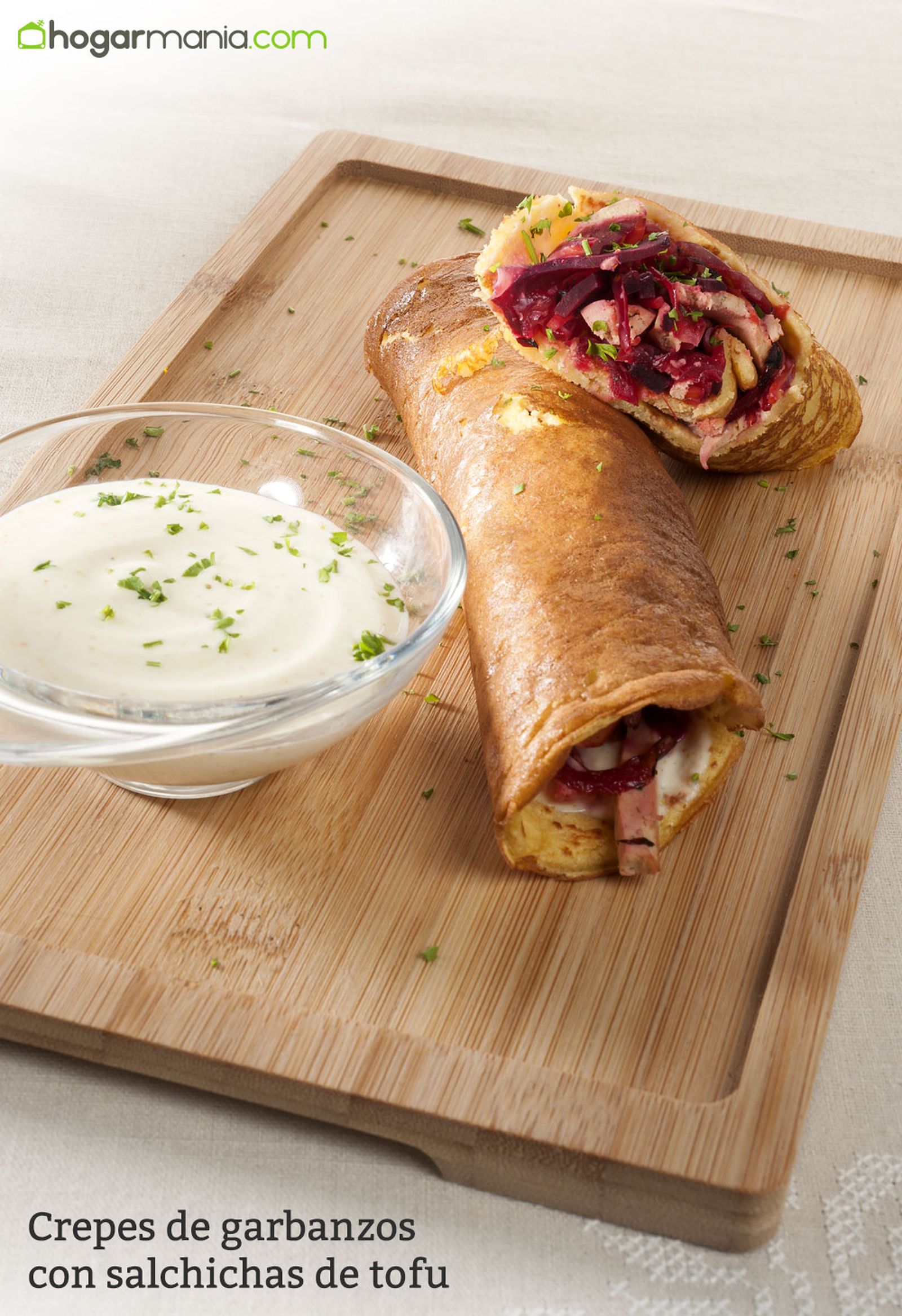 CABI0053 Zuhaitz Crepes de garbanzos con salchichas de tofu vertical xl