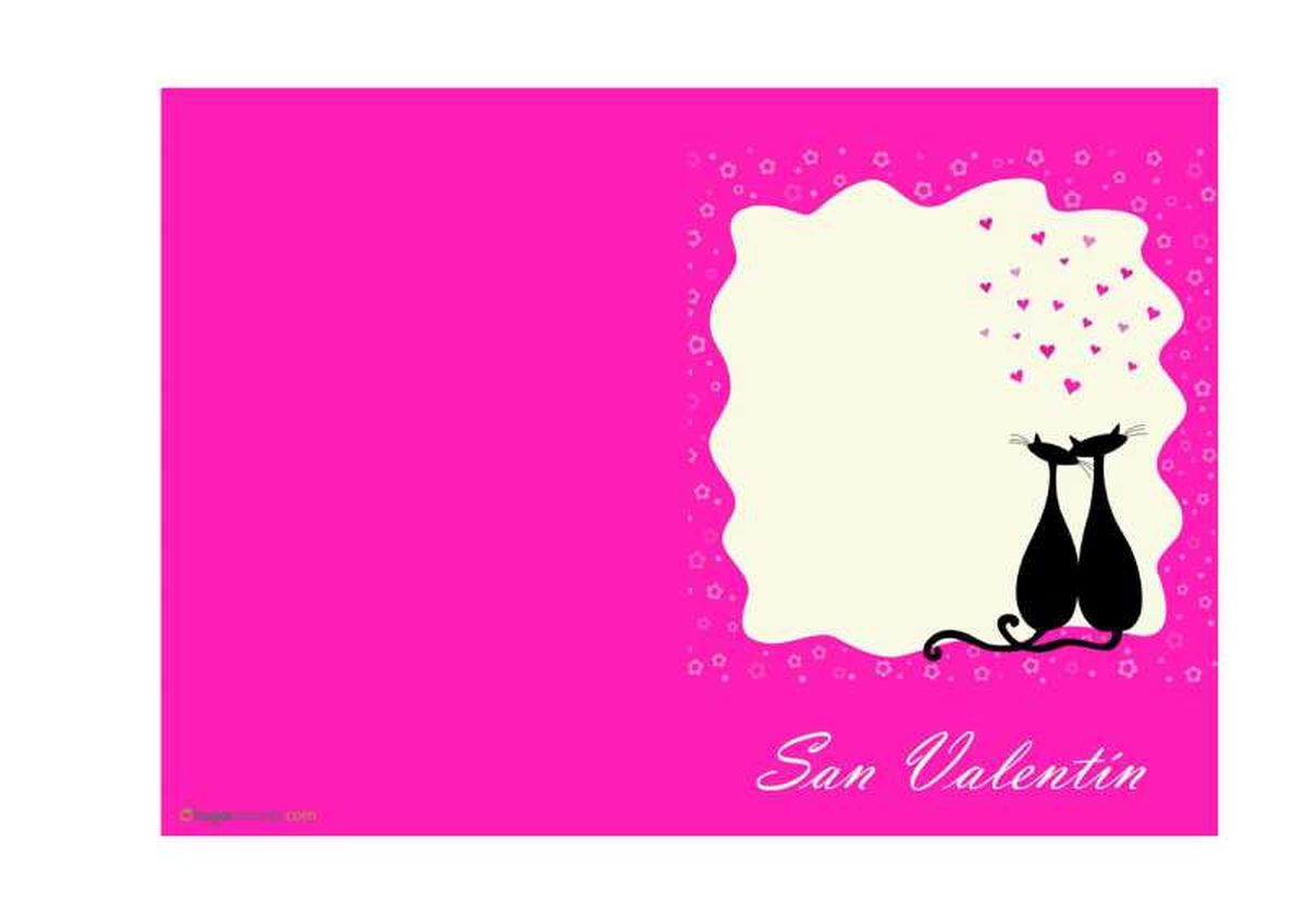 Tarjeta de San Valentín.