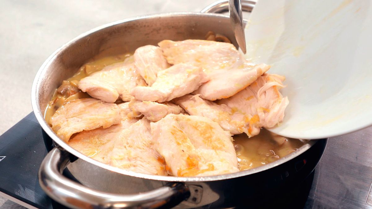 Pechugas de pollo a la sidra   Paso 5