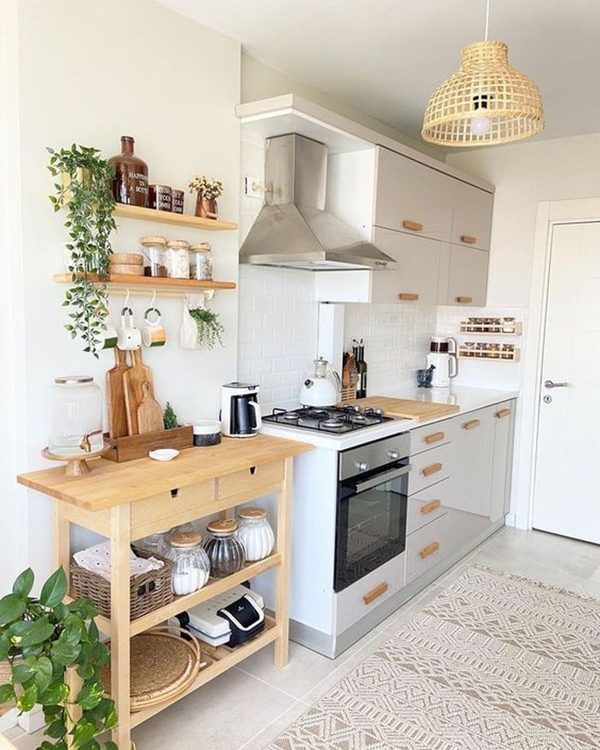 cocina pequena mueble auxiliar compactas