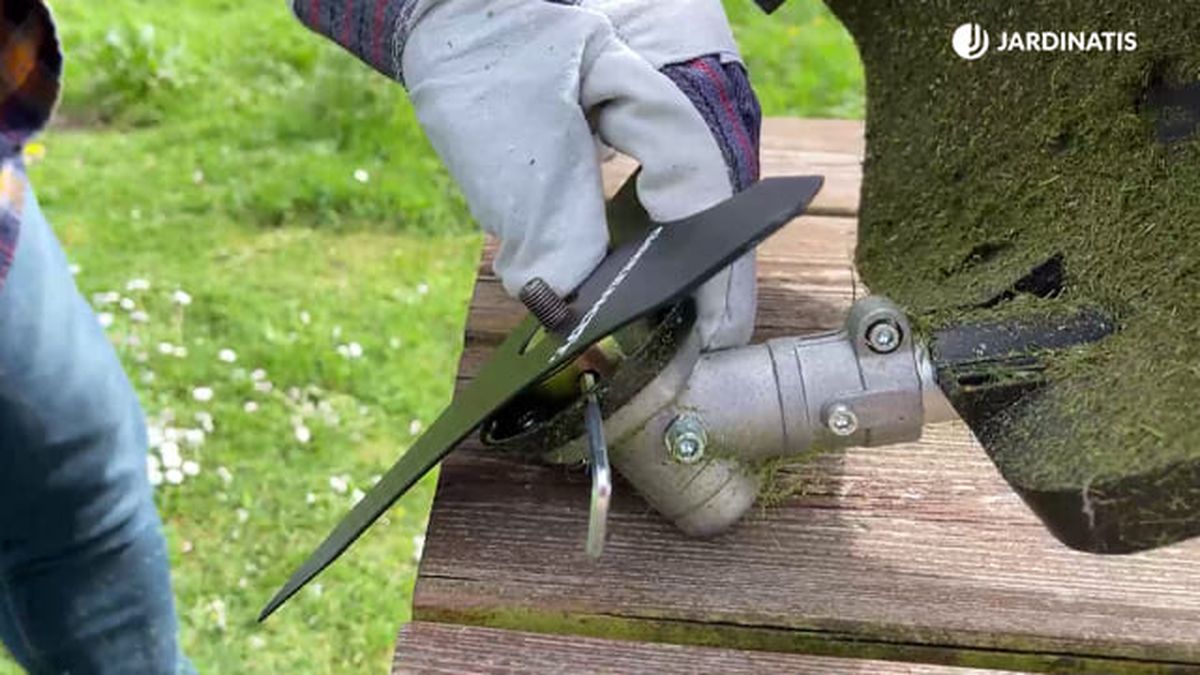 desbrozadora gasolina cambiar discos paso 3