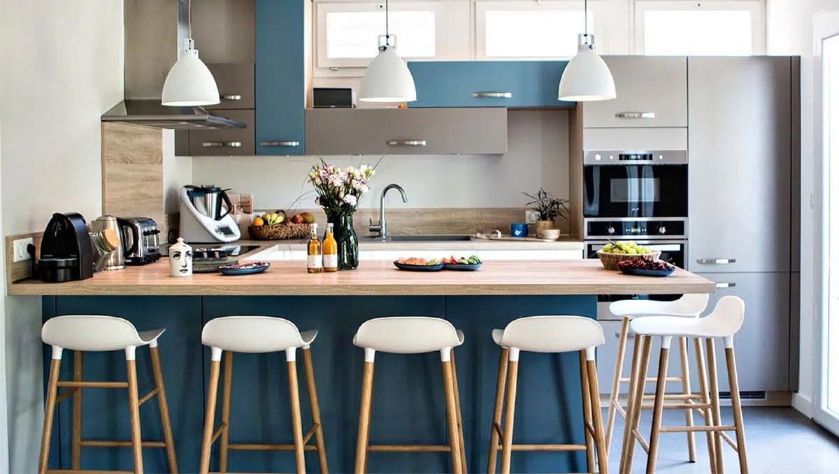 Cocinas con barra una tendencia decorativa y funcional 1