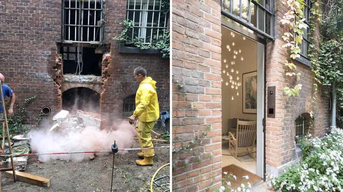 Puerta de acceso a una de las habitaciones