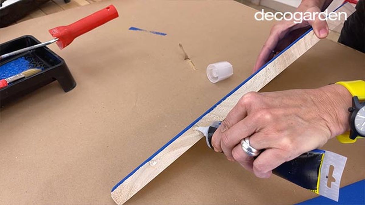 como hacer cuadro madera pared paso 11