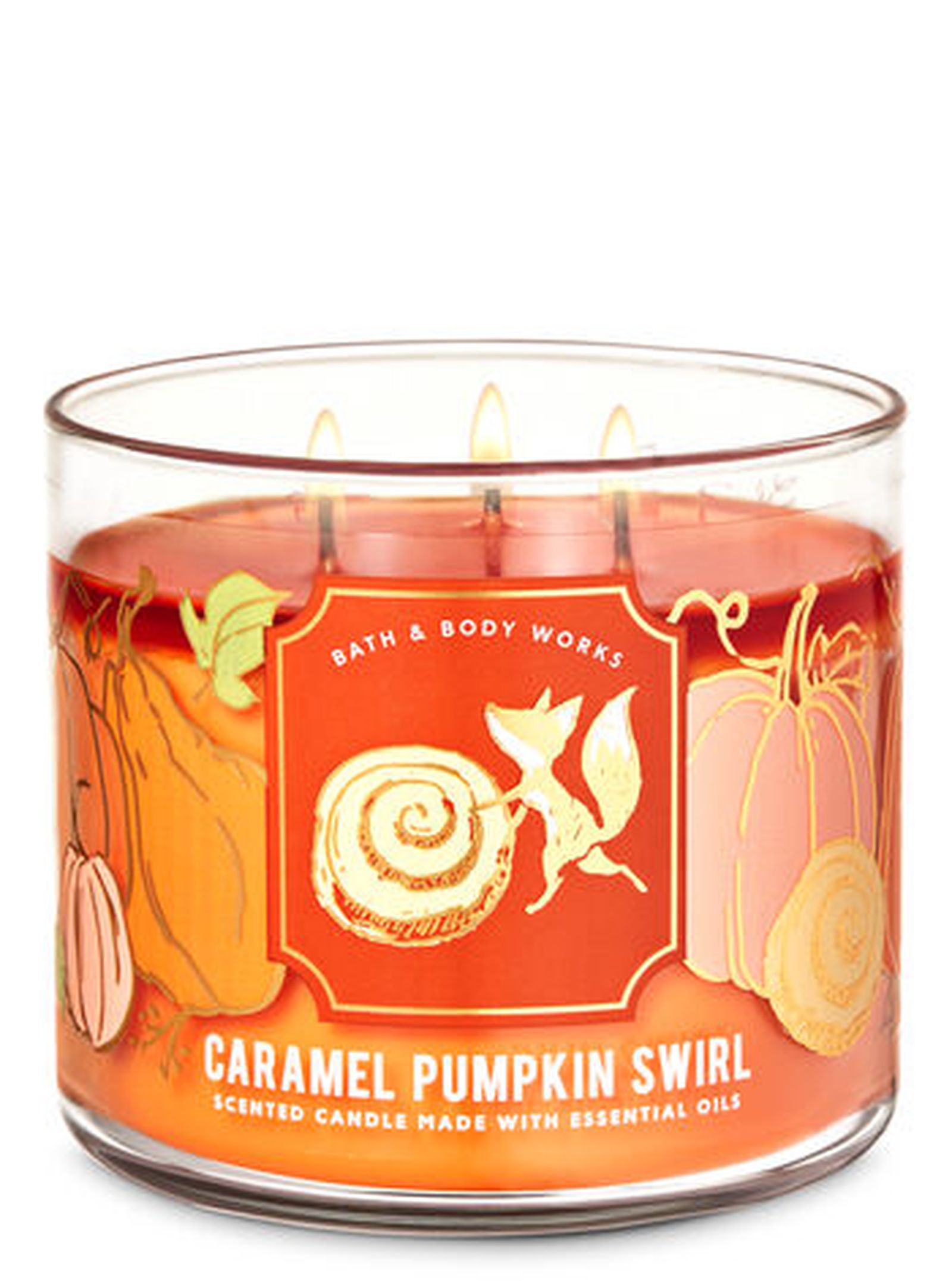 velas bath and body works caramel pumpkin swirl