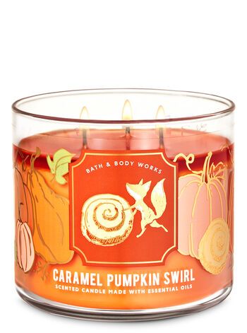 velas bath and body works caramel pumpkin swirl