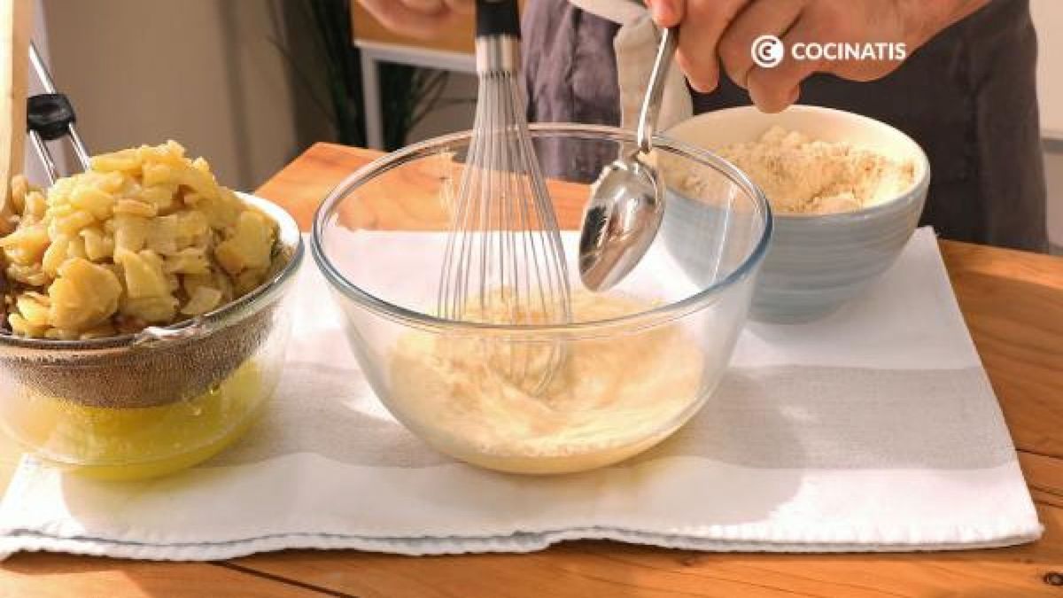 tortilla de patata vegana  paso 3