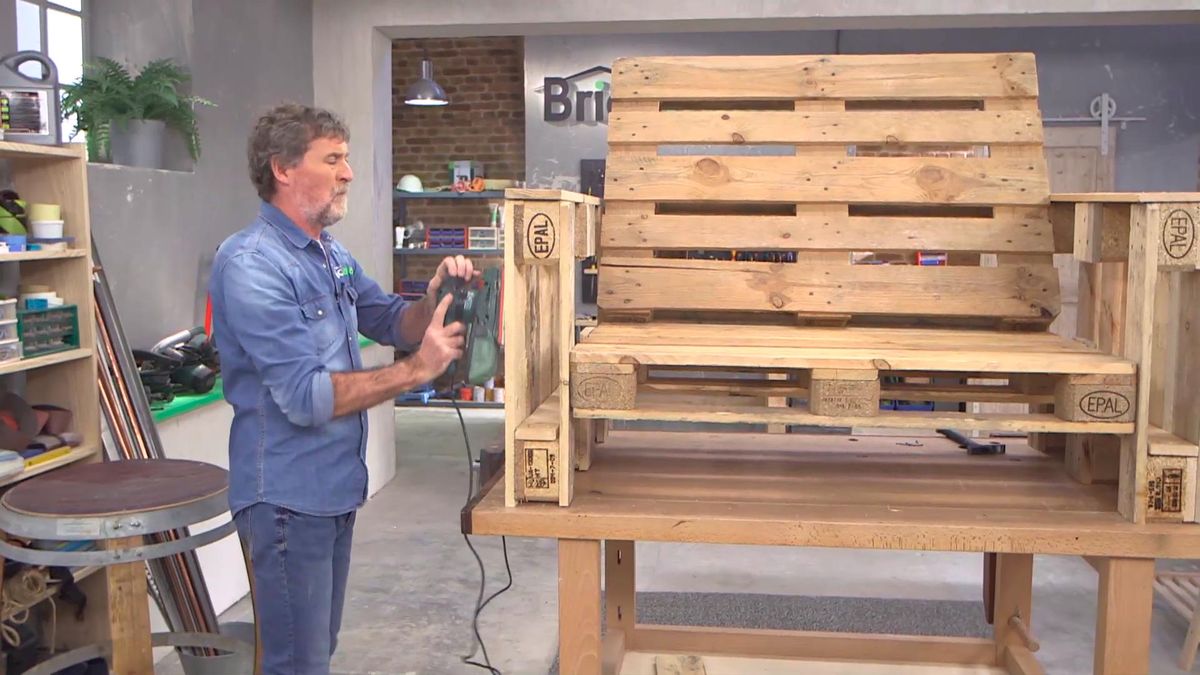 Cómo hacer una butaca con palets y asientos de coche paso 7