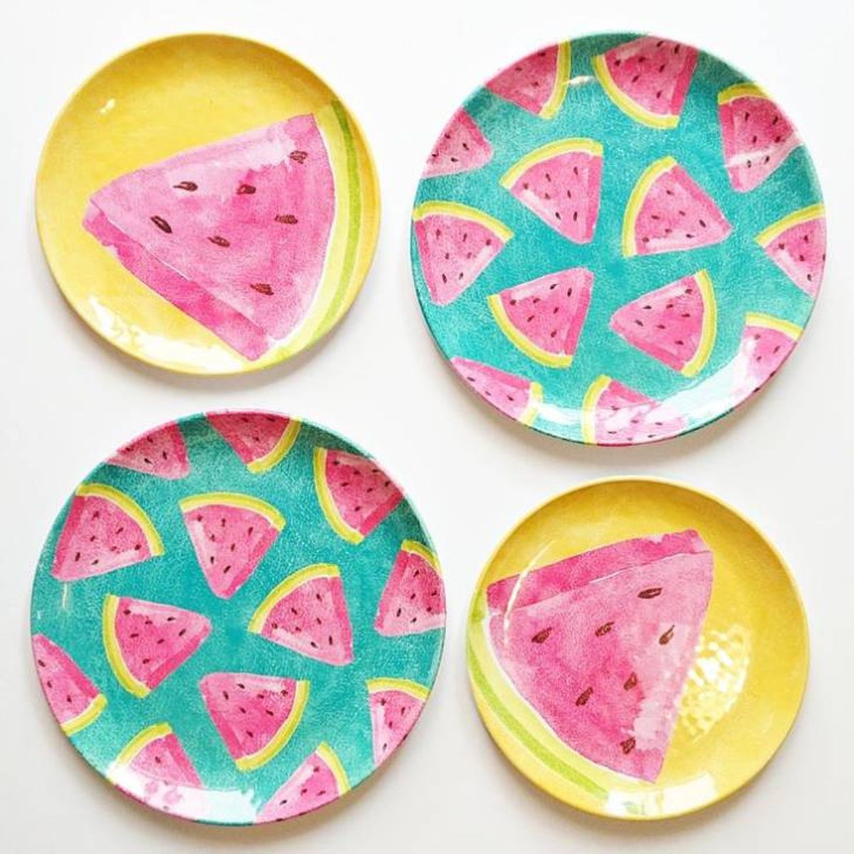 pintar vajilla frutas pinterest